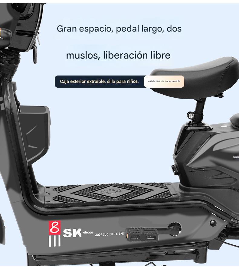 MOTO SCOOTER ELECTRICO BI-PLAZA CON PEDALES 350W