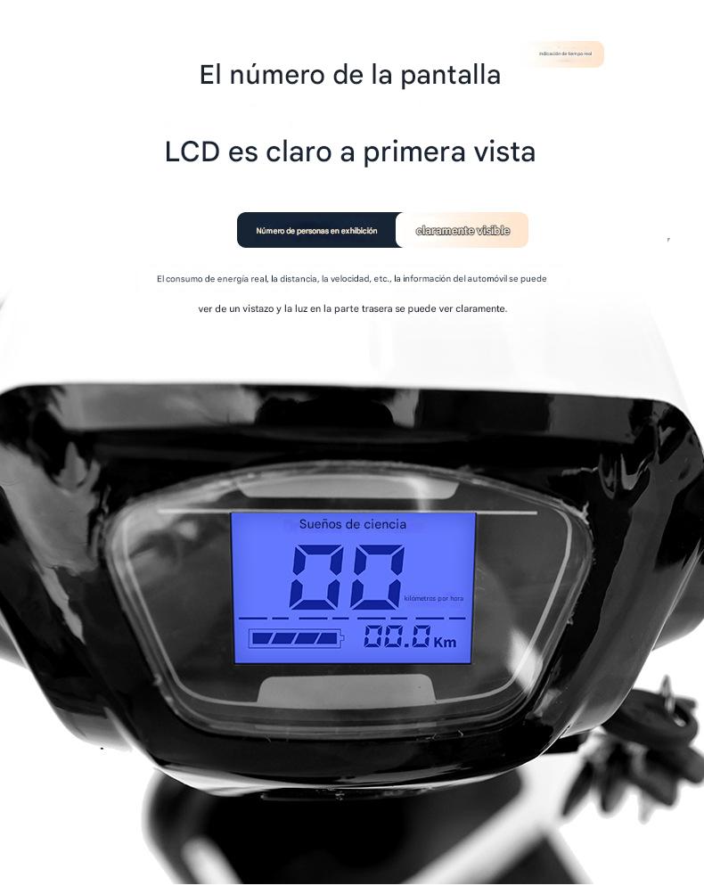 MOTO SCOOTER ELECTRICO BI-PLAZA CON PEDALES 350W