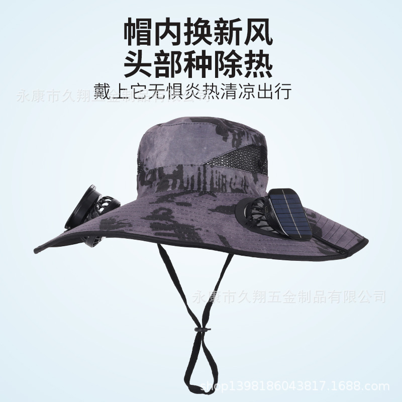 SOMBRERO DE VERANO CON VENTILADORES INTEGRADOS