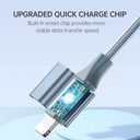 CABLE DE CARGA RÁPIDA 3 EN 1 ROMOSS 100W, CABLE DE CARGA MICRO USB, LIGHTNING, TIPO C - CB253A