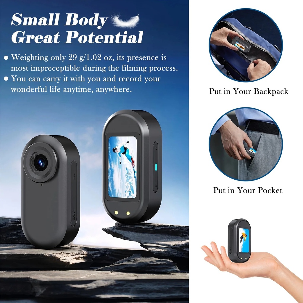 MINI CÁMARA CORPORAL 1080P  (MINI BODY CAM)