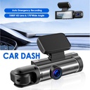 DASH CAM FULL HD DUAL CON CÁMARA DE RETROCESO Y PANTALLA LCD