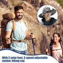 SOMBRERO CON VENTILADORES SOLARES