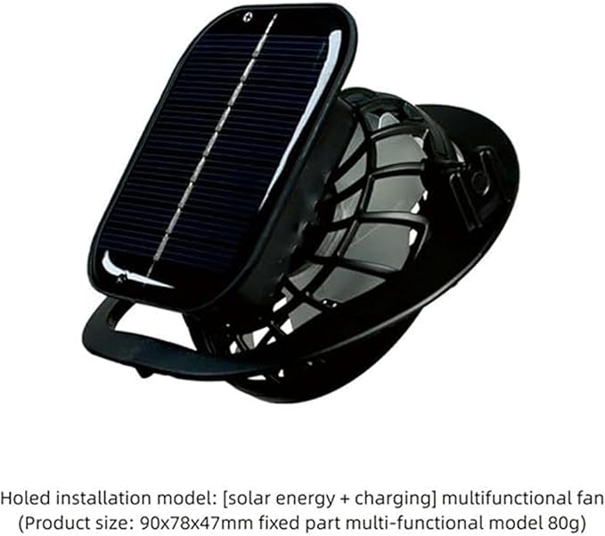 SOMBRERO CON VENTILADORES SOLARES