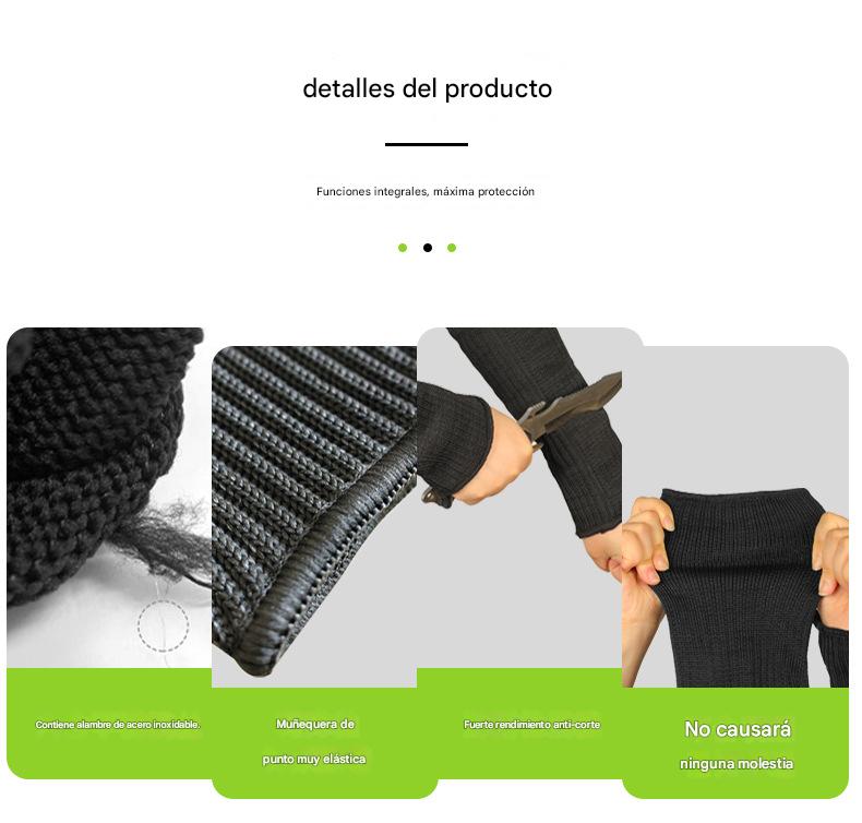 PROTECTOR DE BRAZO RESISTENTE A CORTES – MONOFILAMENTO NEGRO