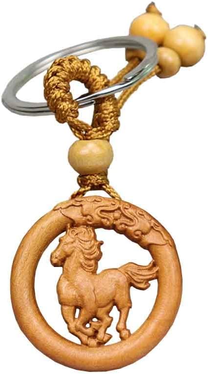 LLAVERO DE MADERA DE LUJO DEL HOROSCOPO CHINO