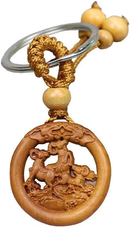 LLAVERO DE MADERA DE LUJO DEL HOROSCOPO CHINO