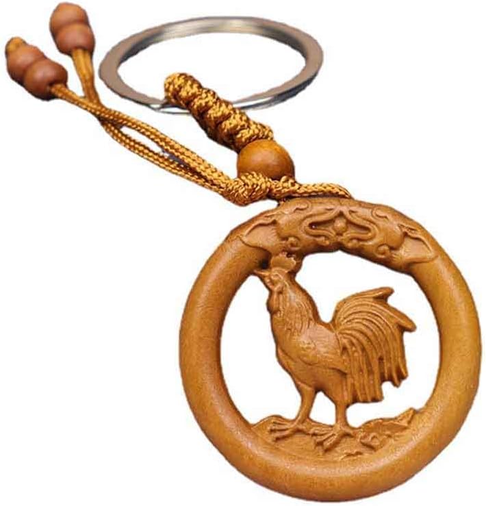 LLAVERO DE MADERA DE LUJO DEL HOROSCOPO CHINO