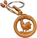 LLAVERO DE MADERA DE LUJO DEL HOROSCOPO CHINO