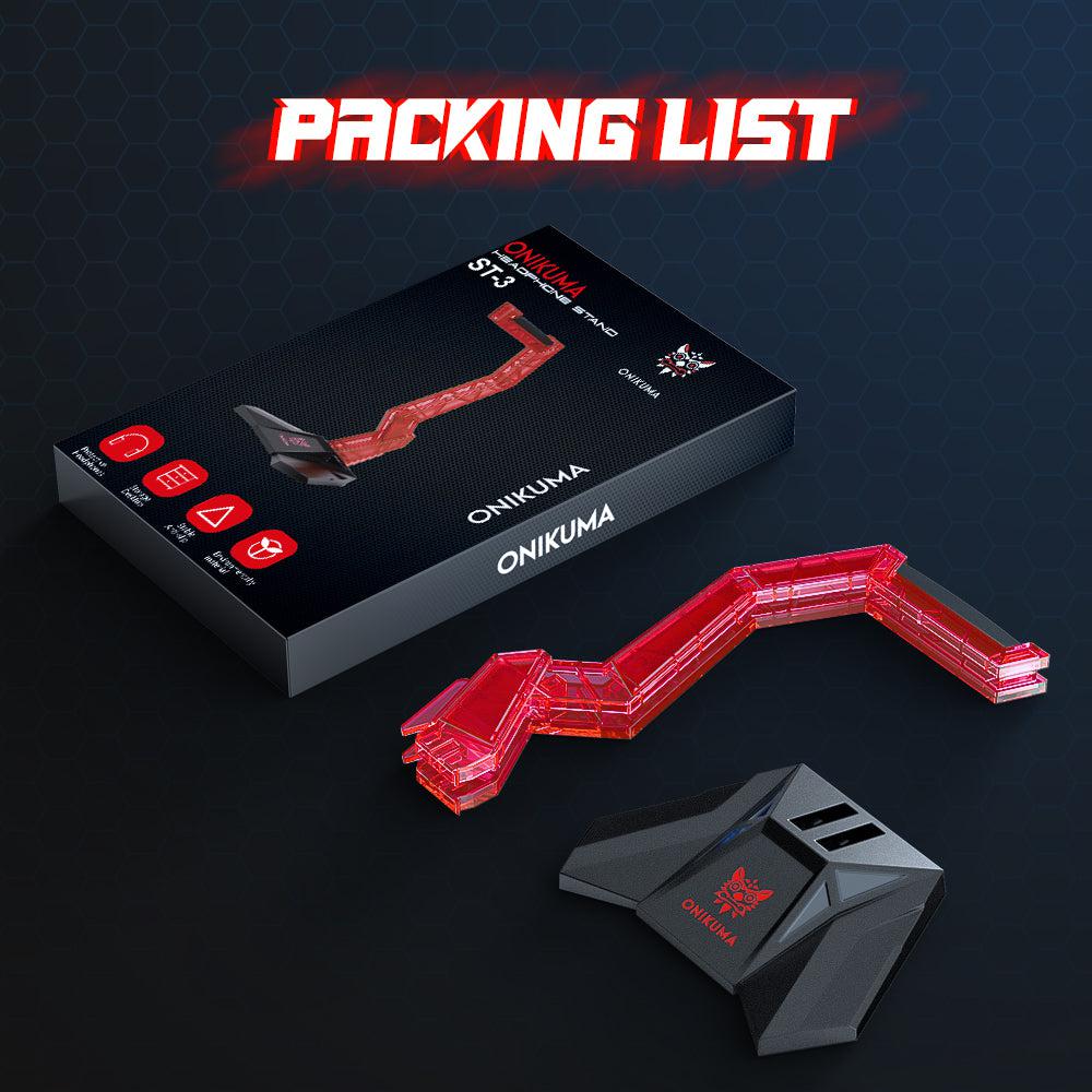 ONIKUMA ST-3 ACRYLIC HEAD-MOUNTED GAMING HEADSET STAND