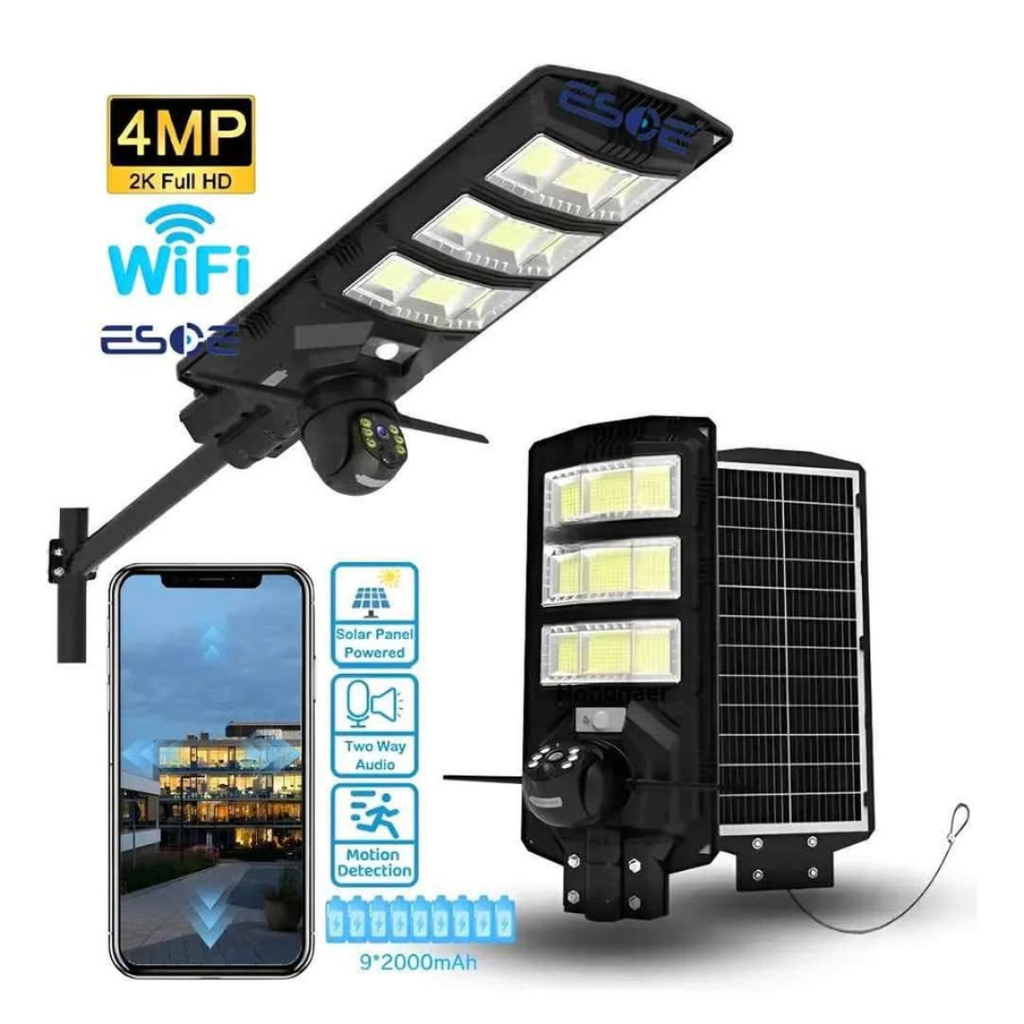 LAMPARA SOLAR CON CAMARA WIFI