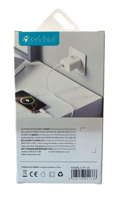 CARGADOR CELEBRAT C-H1 PD 35W SUPER FAST CHARGER 