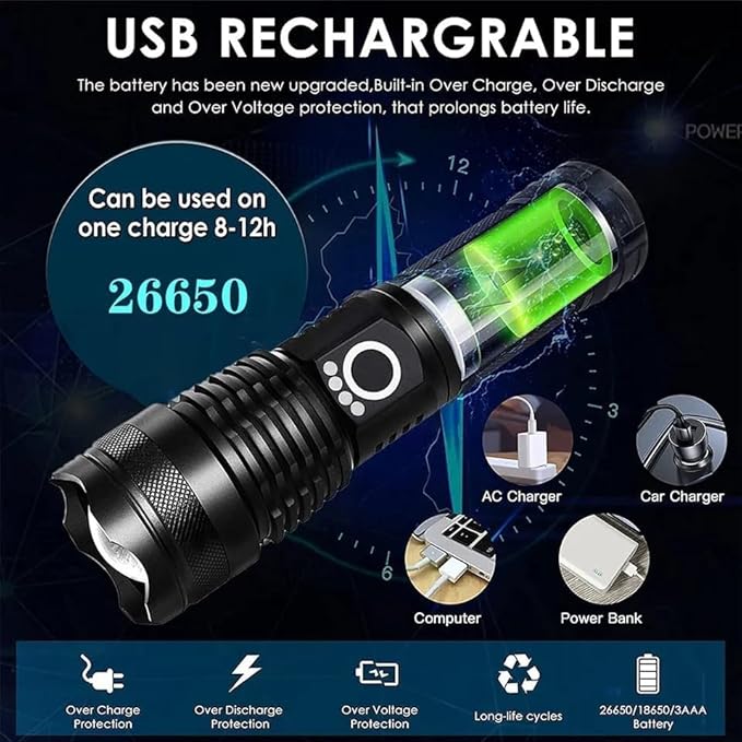 LINTERNA LED RECARGABLE X71-1