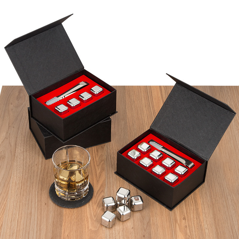 CUBOS DE HIELO DE ACERO INOXIDABLE 