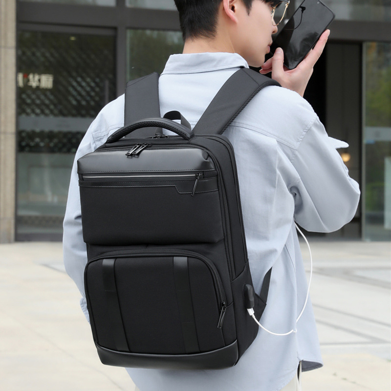 MOCHILA PARA HOMBRE DE GRAN CAPACIDAD, ESTILO DE ALTA GAMA, VERSÁTIL, MOCHILA PARA COMPUTADORA PORTÁTIL, BOLSO DE VIAJE.