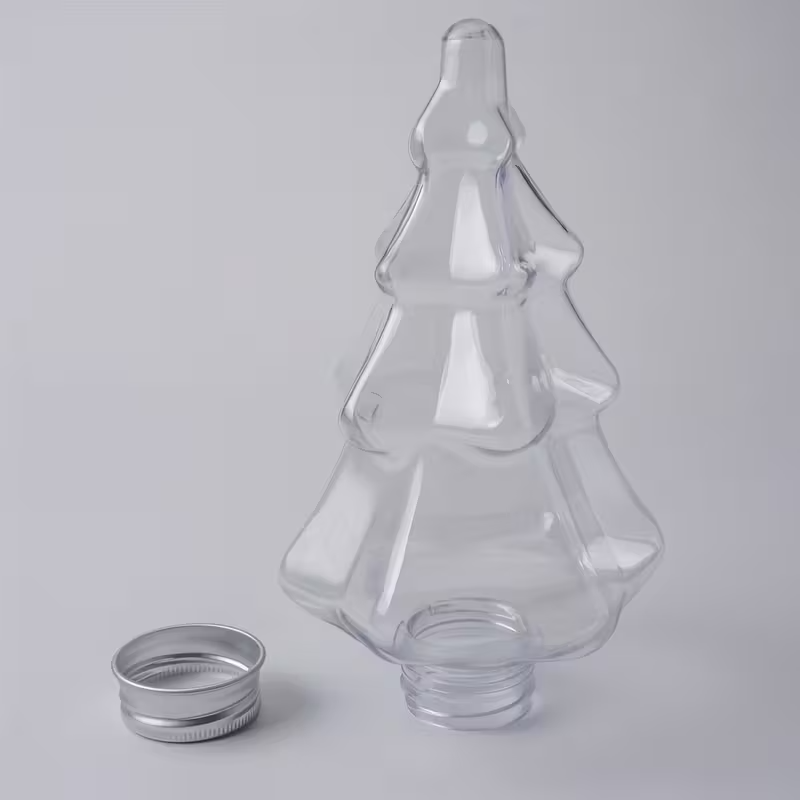 VASO CON DISEÑO DE ARBOLITO