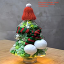 VASO CON DISEÑO DE ARBOLITO