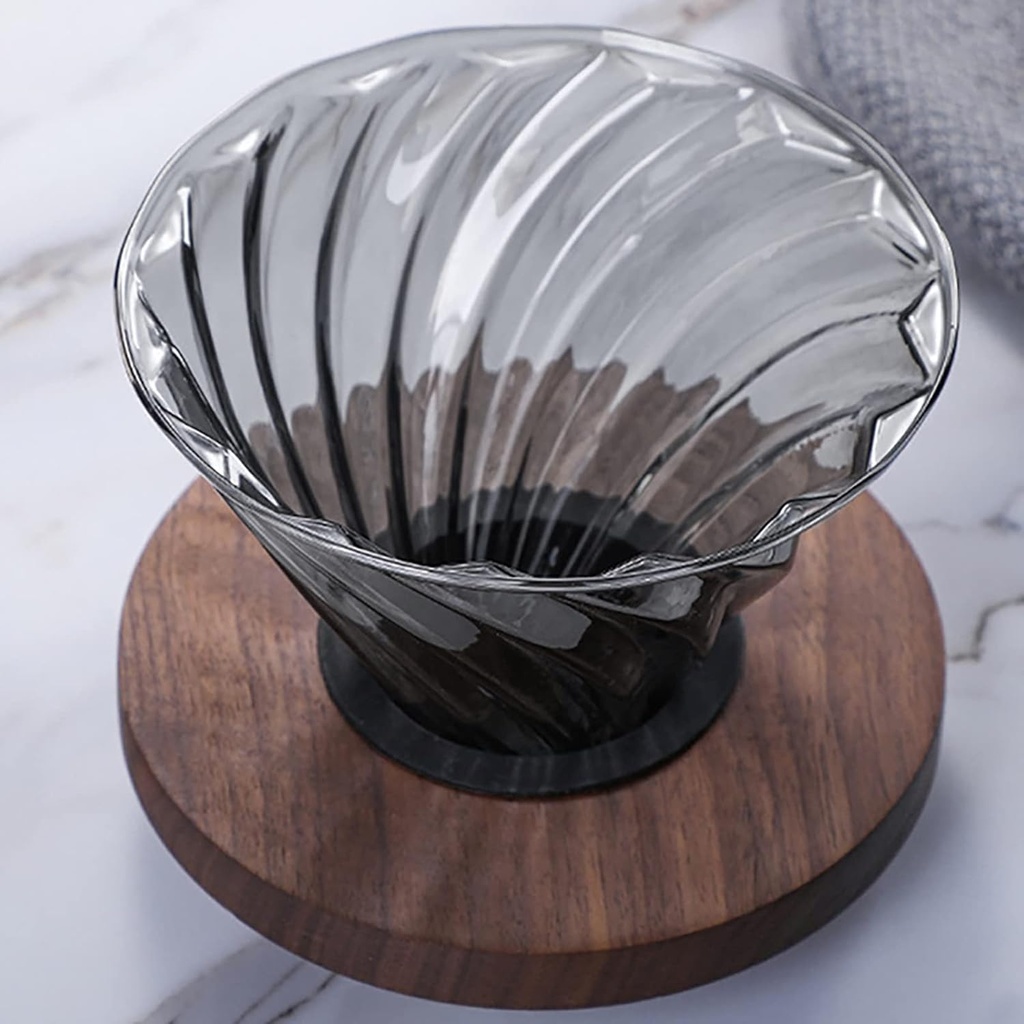 JUEGO DE CAFETERA DE VIDRIO POR GOTEO DE 600ML