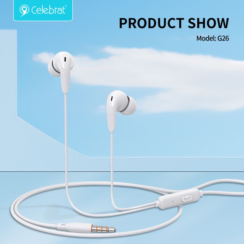 AUDÍFONOS CELEBRAT G26 STEREO EARPHONE