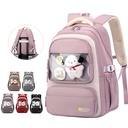 MOCHILA ESCOLAR ZIRANYU ESTILO COREANO CON OSITO