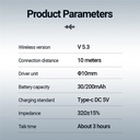 CELEBRAT W51 AUDIFONO BLUETOOTH 5.3 CON CONTROL TÁCTIL AURICULARES DE SONIDO HIFI (copia)