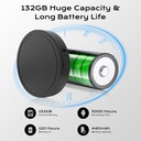 Grabadora activada por voz de 132 G (9800 horas) - Grabadora de voz Elasound con reducción de ruido triple inteligente de IA, grabadora de audio portátil para trabajo, conferencias, reuniones