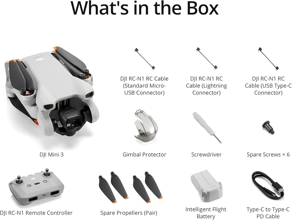 DJI MINI 3, DRONE CON CÁMARA PARA ADULTOS 4K