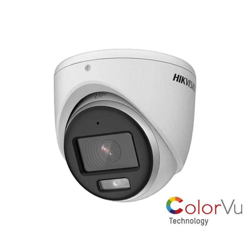 HIKVISION DOMO ANALOG 5MP/3K COLORVU LUZ HIBRIDA CON AUDIO DS-2CE70KF0T-LPFS