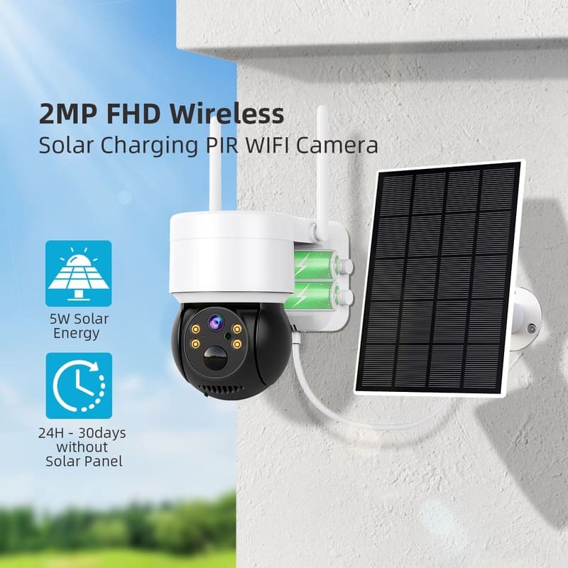 CAMARA SOLAR WIFI 2MP ICSEE Q6