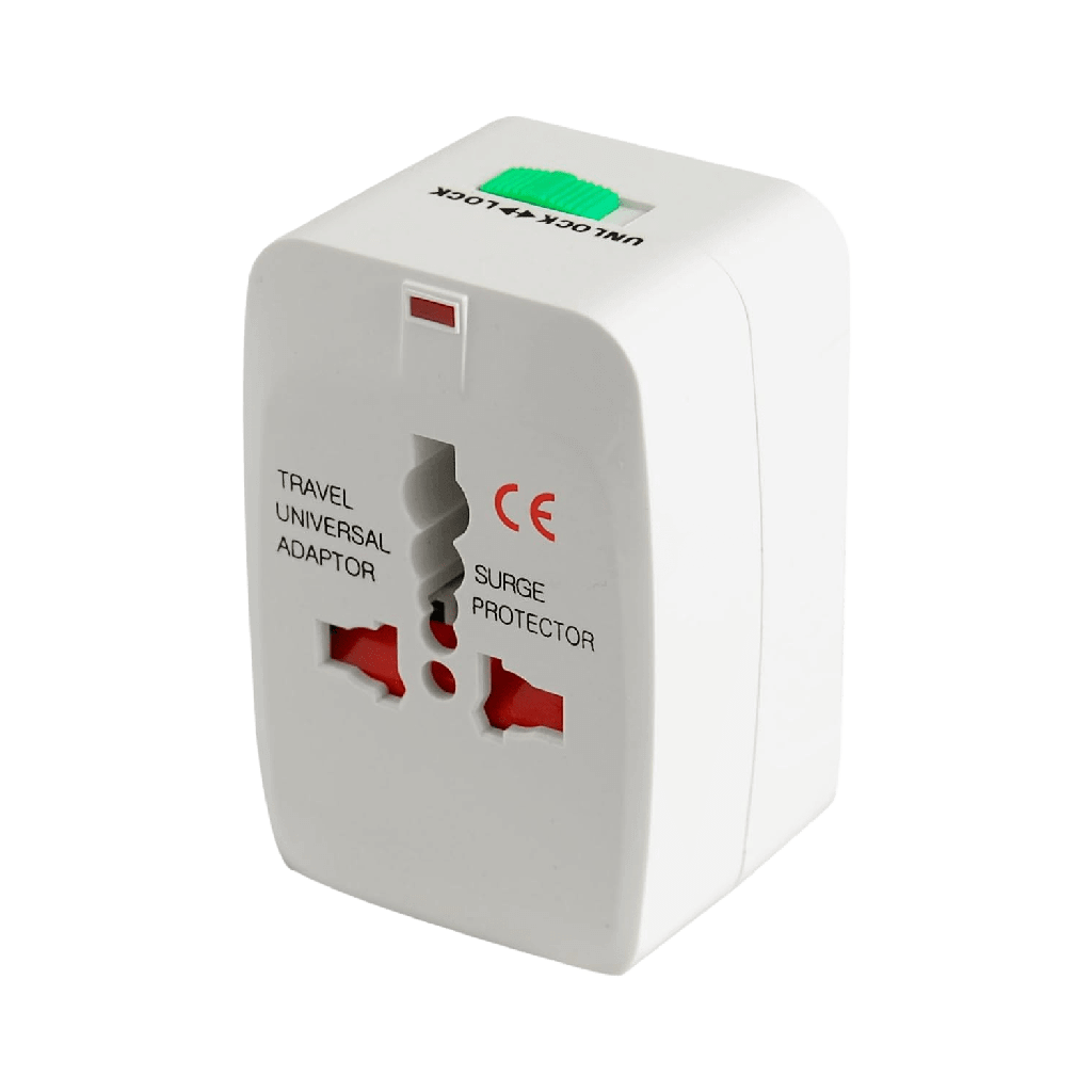 ADAPTADOR DE TOMA CORRIENTE UNIVARSAL DE VIAJE