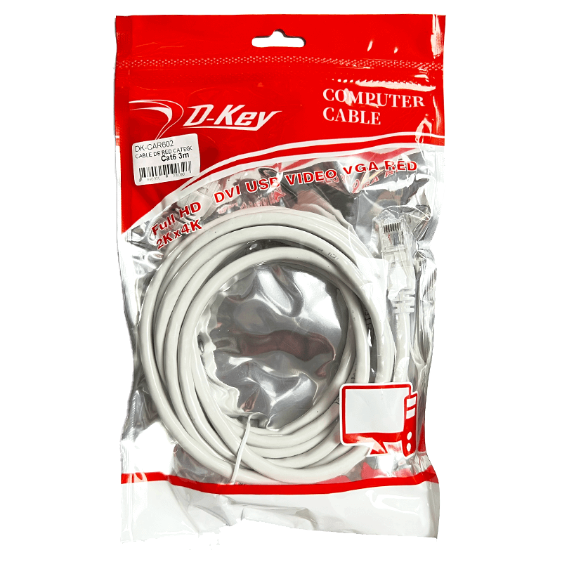 CABLE DE PARCHEO UTP CAT.6 5M DK-CAR603