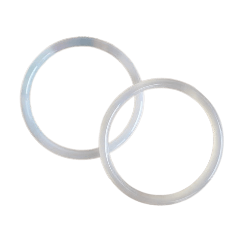 PULSERA DE CALCEDONIA BLANCA CASCABELEO DE LICHI