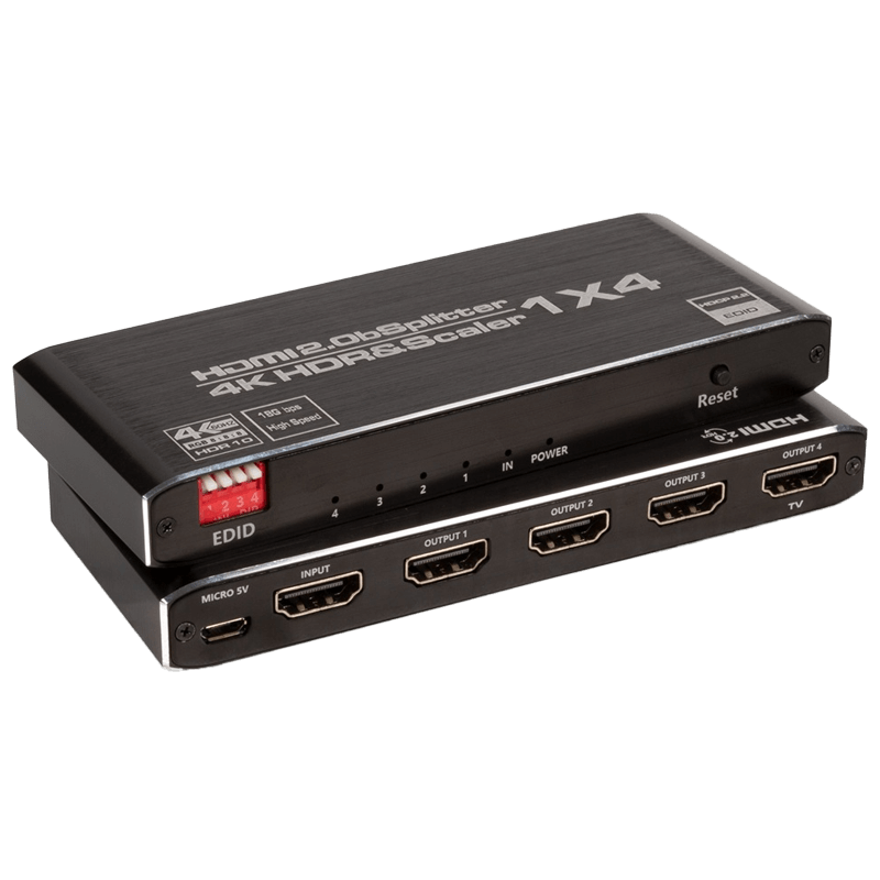 SPLITTER HDMI 2.0b 1X4 4K HDR HDMI1X4-HDR-4K