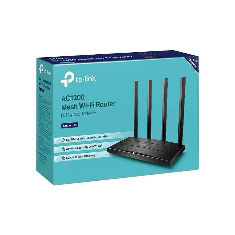 TP-LINK ROUTER WIFI AC1200 GIGABIT ONEMESH ARCHER C6