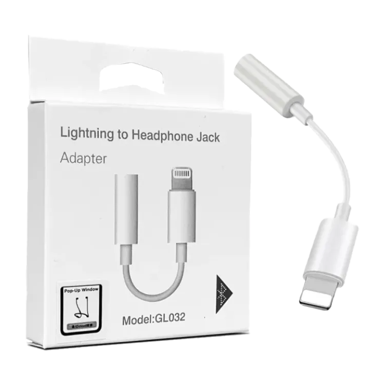 ADAPTADOR LIGHTNING A AUXILIAR 3.5MM BLUETOOTH GL032