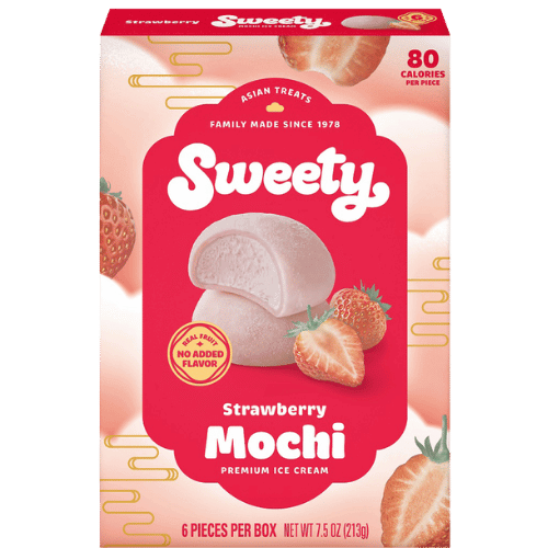 MOCHI ICE CREAM - STRAWBERRY 7.5OZ(213G)*6 SWEETY