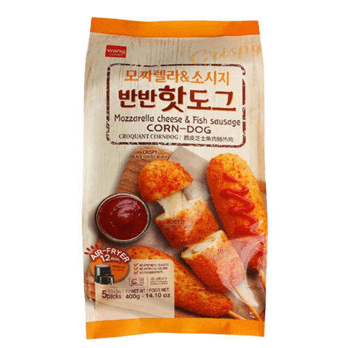 CRISPY CORN-DOG MOZZARELLA CHEESE & FISH SAUSAGE