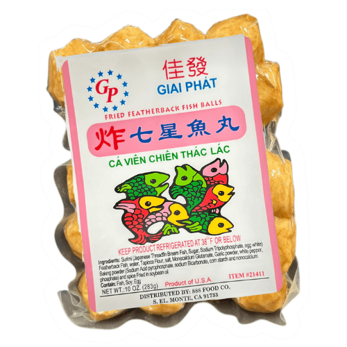 FRIED FEATHERBACK FISH BALLS USA 10oz GIAI PHAT