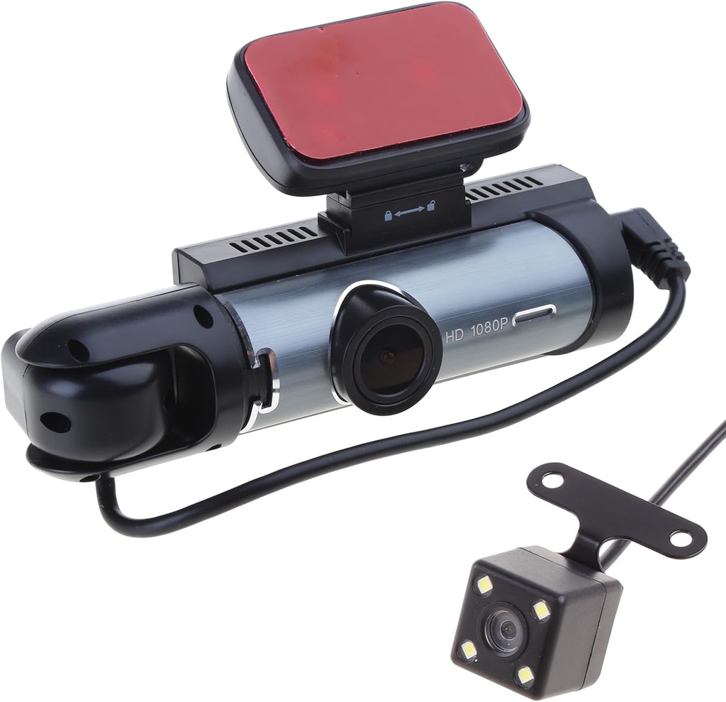 DASH CAM FULL HD DUAL CON CÁMARA DE RETROCESO Y PANTALLA LCD S19MAX
