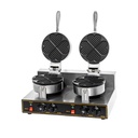 MÁQUINA DOBLE PARA WAFFLES EN FORMA DE CORAZÓN 220V 2.4KW