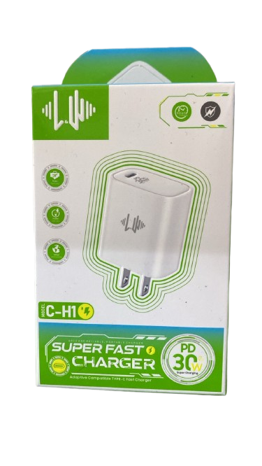 CARGADOR L&W PD 30W SUPER FAST CHARGER (MODELO C-H1)