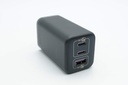 ADAPTADOR ROMOSS-AC65MC UNIVERSAL COMPATIBLE CON MÚLTIPLES PUERTOS USB A Y USB C DE CARGA RÁPIDA 