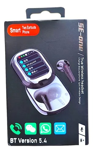 AUDÍFONOS SMART TWS CON PANTALLA MULTIFUNCIÓN