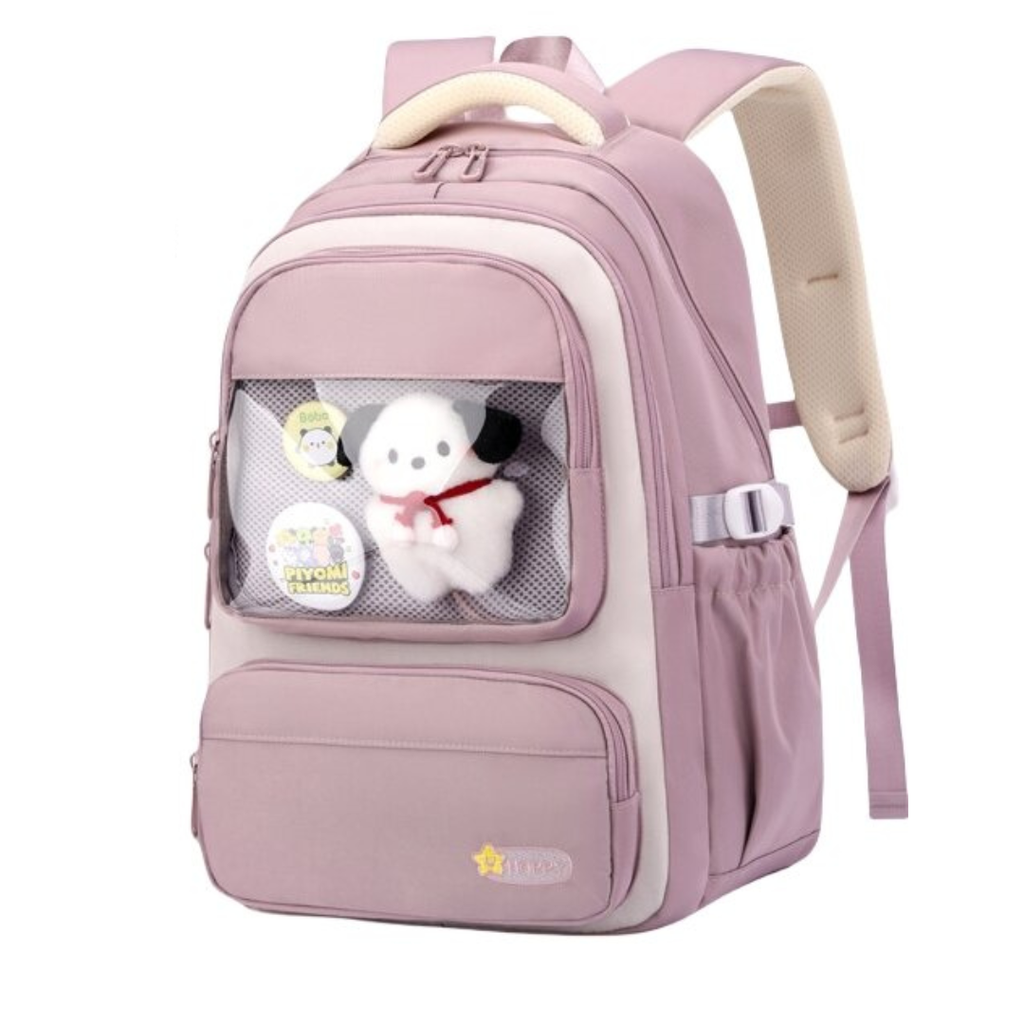 MOCHILA ESCOLAR ZIRANYU ESTILO COREANO CON OSITO