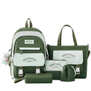 CONJUNTO DE MOCHILA 5 PIEZAS WEYUPAI CLASSIC CON BOLSO BANDOLERA Y CARTUCHERA