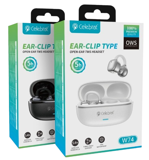 AURICULARES BLUETOOTH CON CLIP PARA LA OREJA CELEBRAT W74 OWS