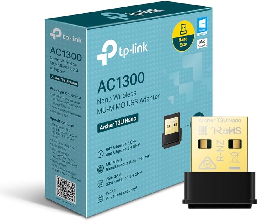 TP-LINK ARCHER T3U NANO – ADAPTADOR USB WIFI AC1300