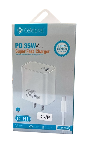 CARGADOR CELEBRAT C-H1 PD 35W SUPER FAST CHARGER