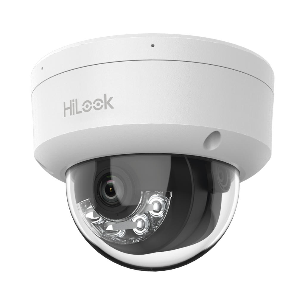 HILOOK IPC-D120HA-LUC – CÁMARA IP TIPO DOMO 2 MP CON AUDIO Y LUZ HÍBRIDA