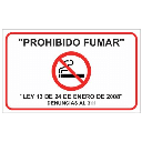 LETRERO PROHIBIDO FUMAR